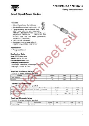 1N5258B-TR datasheet  